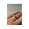 925 Sterling Silver Black Spinel Ring Size 6.5