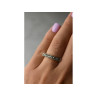 925 Sterling Silver Black Spinel Ring Size 6.5