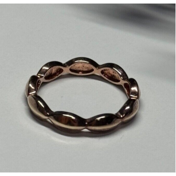 925 Sterling Silver Gold Plated Ring Size 6