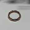 925 Sterling Silver Gold Plated Ring Size 6