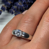 925 Sterling Silver CZ Ring Size 7
