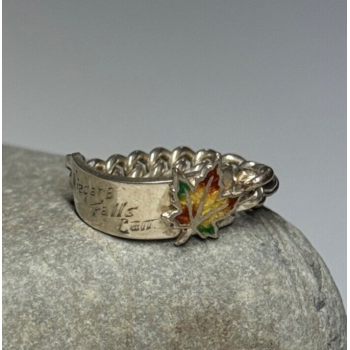 925 Sterling Silver Niagara Falls Canada Ring Size 5