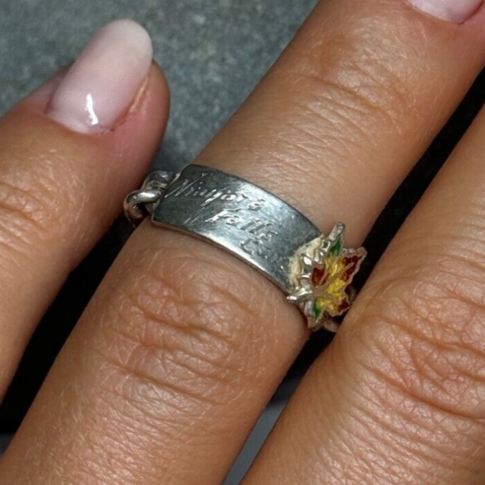 925 Sterling Silver Niagara Falls Canada Ring Size 5