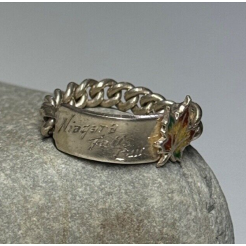 925 Sterling Silver Niagara Falls Canada Ring Size 5