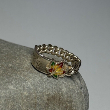 925 Sterling Silver Niagara Falls Canada Ring Size 5