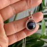 925 Sterling Silver Black Onyx Chain With Pendant