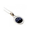 925 Sterling Silver Black Onyx Chain with Pendant