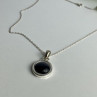 925 Sterling Silver Black Onyx Chain With Pendant
