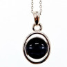 925 Sterling Silver Black Onyx Chain With Pendant