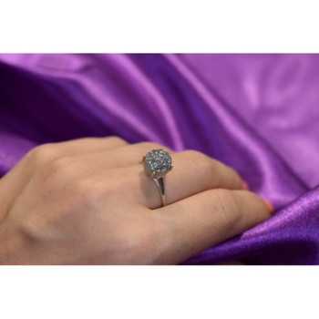 925 Sterling Silver Pyrite Ring Size 7.5