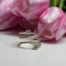 925 Sterling Silver White Spinel Ring Size 6