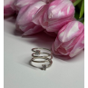 925 Sterling Silver White Spinel Ring Size 6