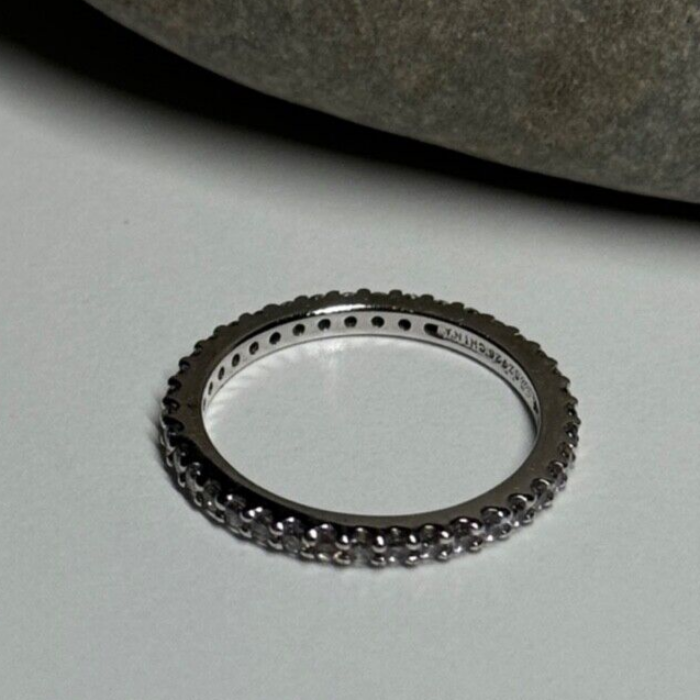 925 Sterling Silver CZ Ring Size 5.5