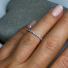 925 Sterling Silver CZ Ring Size 5.5