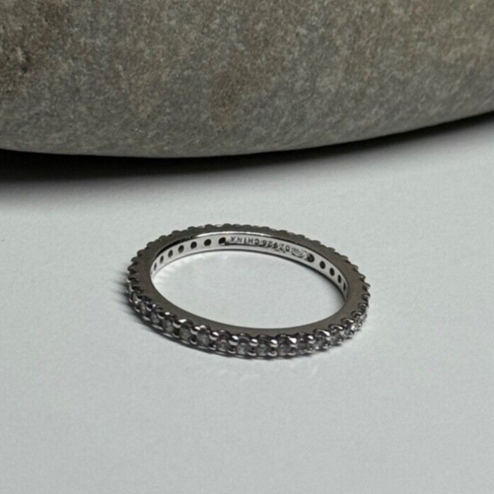 925 Sterling Silver CZ Ring Size 5.5