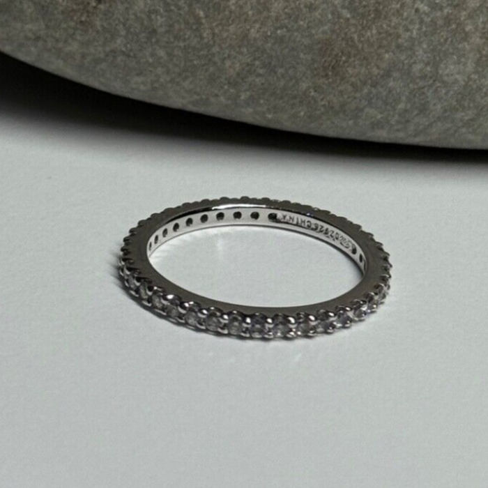 925 Sterling Silver CZ Ring Size 5.5