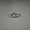 925 Sterling Silver Colorless Tourmaline (Achroite) Ring Size 6.5