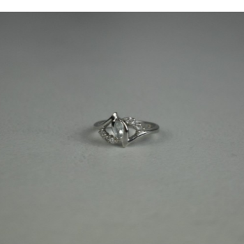 925 Sterling Silver Colorless Tourmaline (achroite) Ring Size 6.5