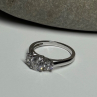 925 Sterling Silver CZ Ring Size 6.5
