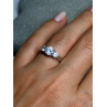 925 Sterling Silver CZ Ring Size 6.5