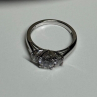 925 Sterling Silver CZ Ring Size 6.5