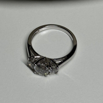 925 Sterling Silver CZ Ring Size 6.5