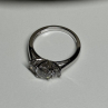 925 Sterling Silver CZ Ring Size 6.5