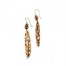 Milor 925 Sterling Silver Gold Plated (14K) Earrings Italy