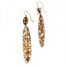 Milor 925 Sterling Silver Gold Plated (14K) Earrings Italy