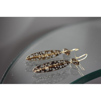 Milor 925 Sterling Silver Gold Plated (14k) Earrings Italy