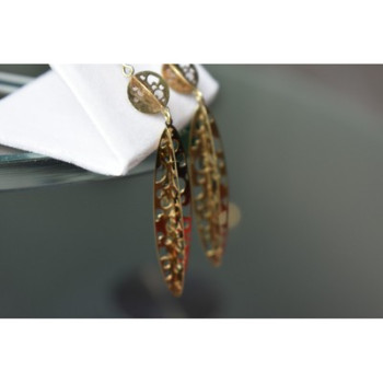 Milor 925 Sterling Silver Gold Plated (14k) Earrings Italy