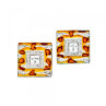 925 Sterling Silver Enamel & CZ Stud Earrings