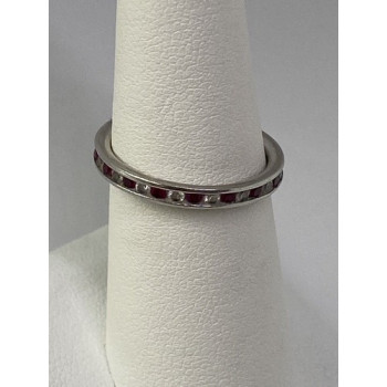 925 Sterling Silver Ring With CZ Size 7