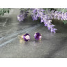 14K YELLOW GOLD AMETHYST EARRINGS