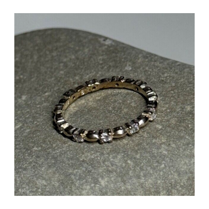 925 Sterling Silver CZ Ring Size 7.5