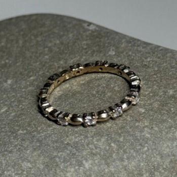 925 Sterling Silver CZ Ring Size 7.5