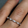 925 Sterling Silver CZ Ring Size 7.5