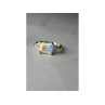 925 Sterling Silver Alpanite & CZ Ring Size 8.5