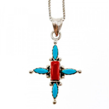 925 Sterling Silver Agate Chain With Cross
