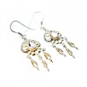 Vintage 925 Sterling Silver Amethyst Earrings