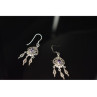 Vintage 925 Sterling Silver Amethyst Earrings
