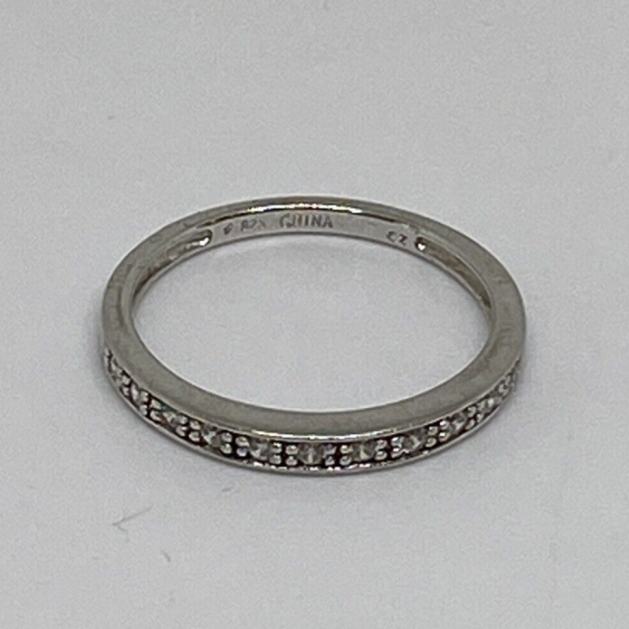 925 Sterling Silver CZ Ring Size 8