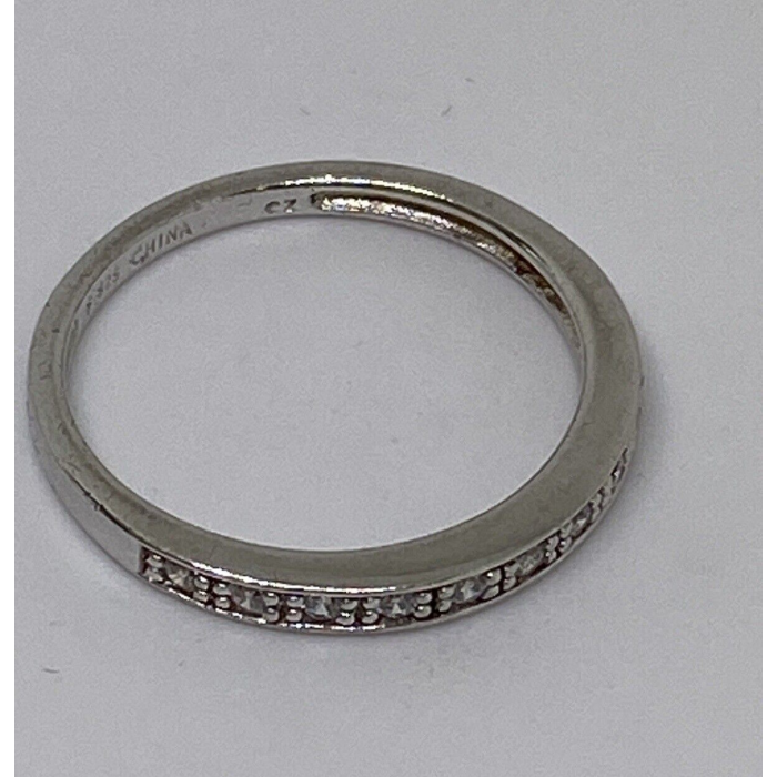 925 Sterling Silver CZ Ring Size 8