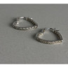 925 Sterling Silver White CZ 