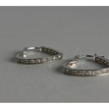 925 Sterling Silver White CZ 