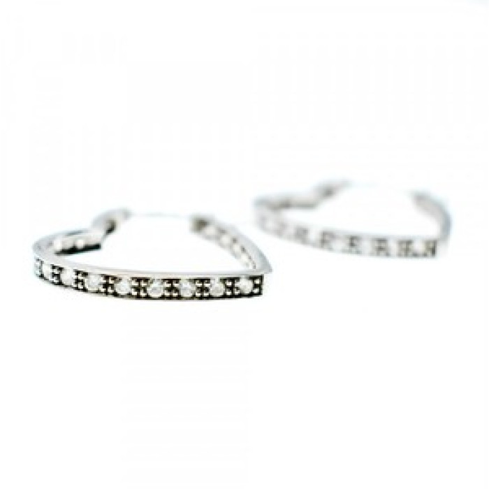 925 Sterling Silver White CZ 