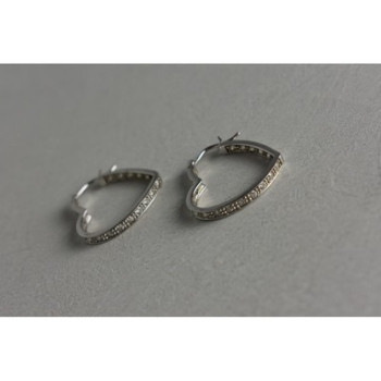 925 Sterling Silver White CZ 