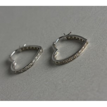 925 Sterling Silver White CZ 