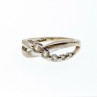 925 Sterling Silver White Topaz Ring Size 7