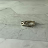 925 Sterling Silver White Topaz Ring Size 7